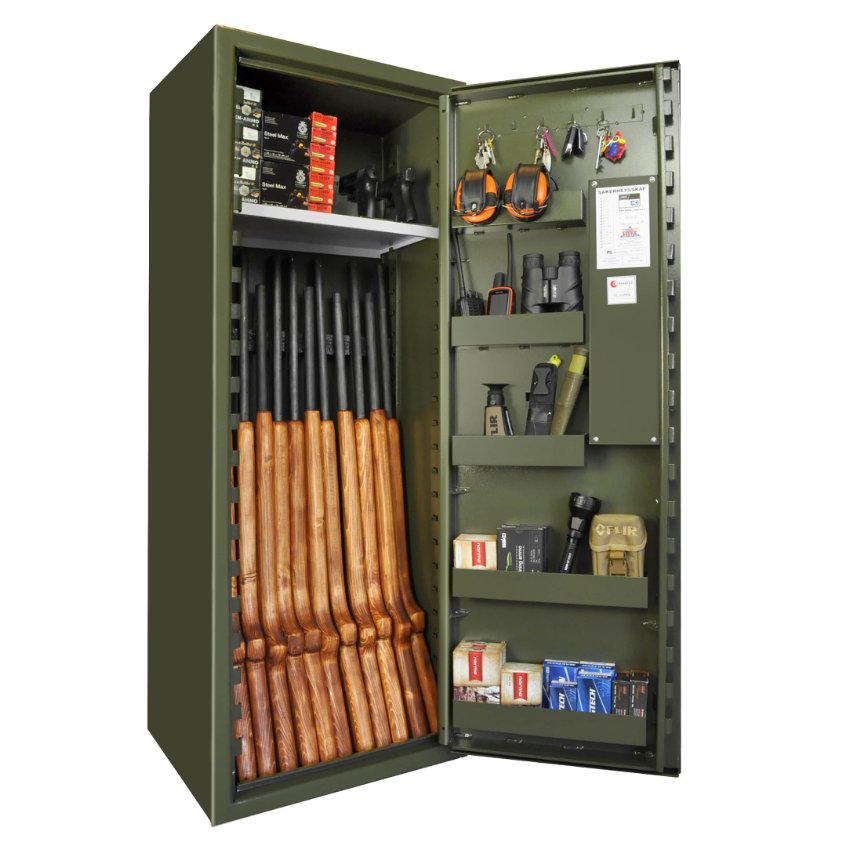Grøn GrØn Våbenskab Sp88e Våben 150x55x40 - Våbenskab
